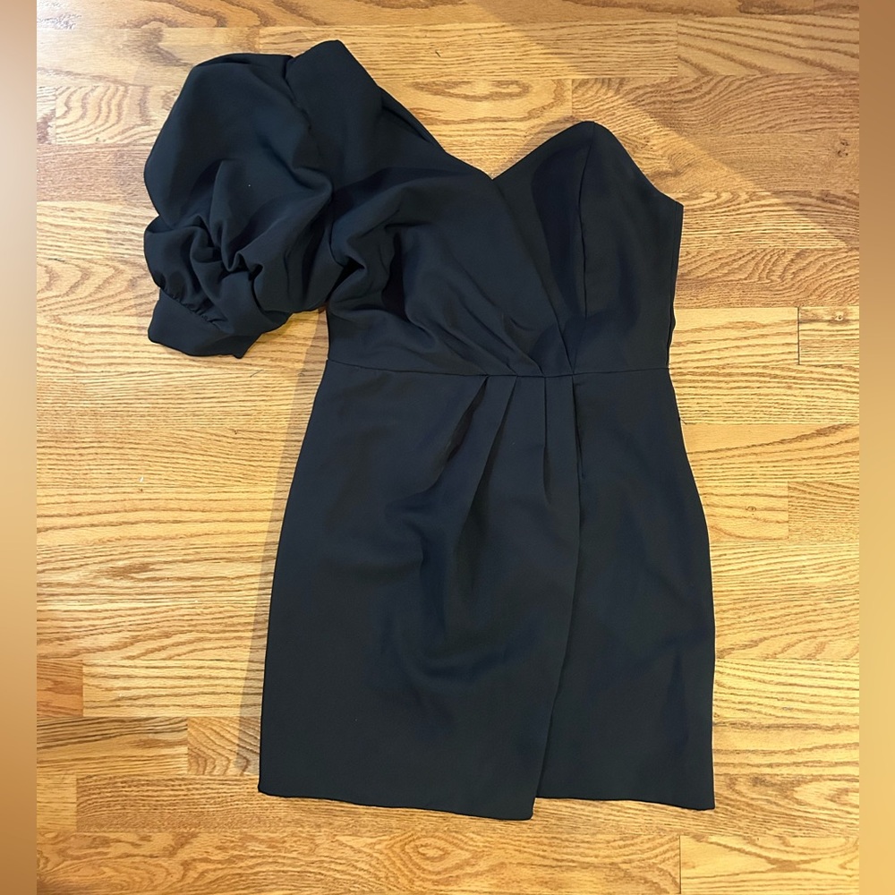 DO+BE Black Puff Sleeve Mini Dress